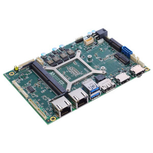 Axiomtek CAPA13R Embedded  Board, AMD Ryzen Processor V1807B/V1605B, DP++, 2 HDMI, LVDS, 2 or 4 GbE LAN